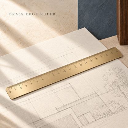 Brass Edge Ruler