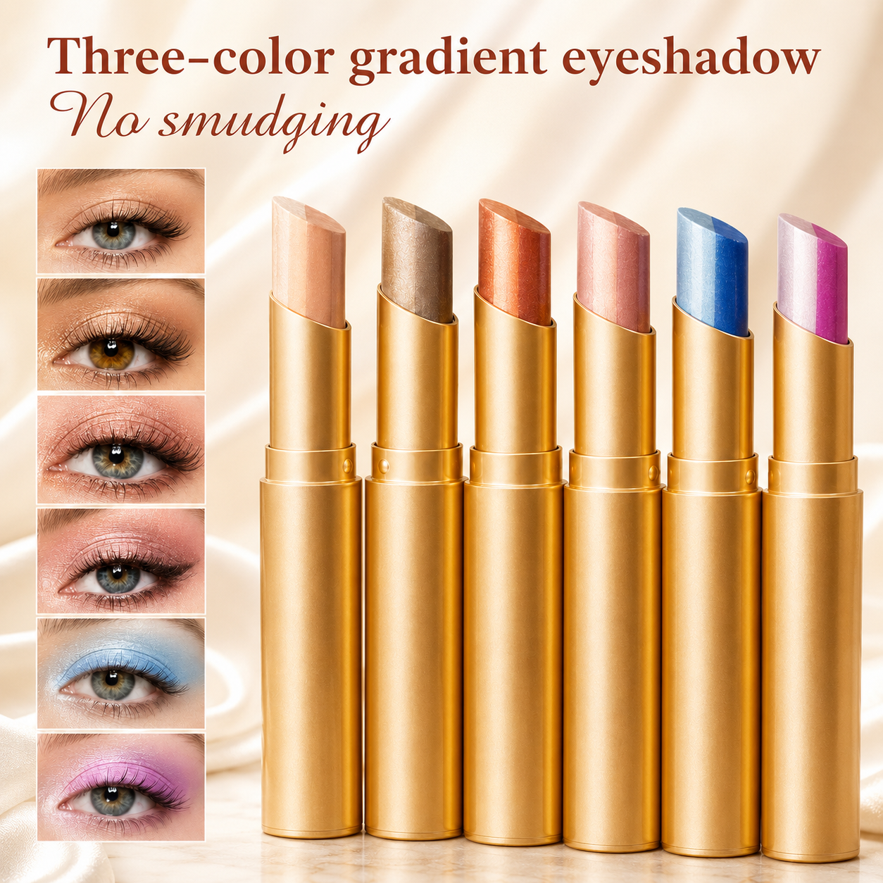 🔥LAST DAY SALE - BUY 1 GET 1 FREE!!🌸✨3 Colors in 1 Eyeshadow Stick 🔥
