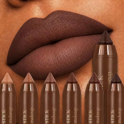 6-Piece Matte Creamy Lipstick Pencil Set