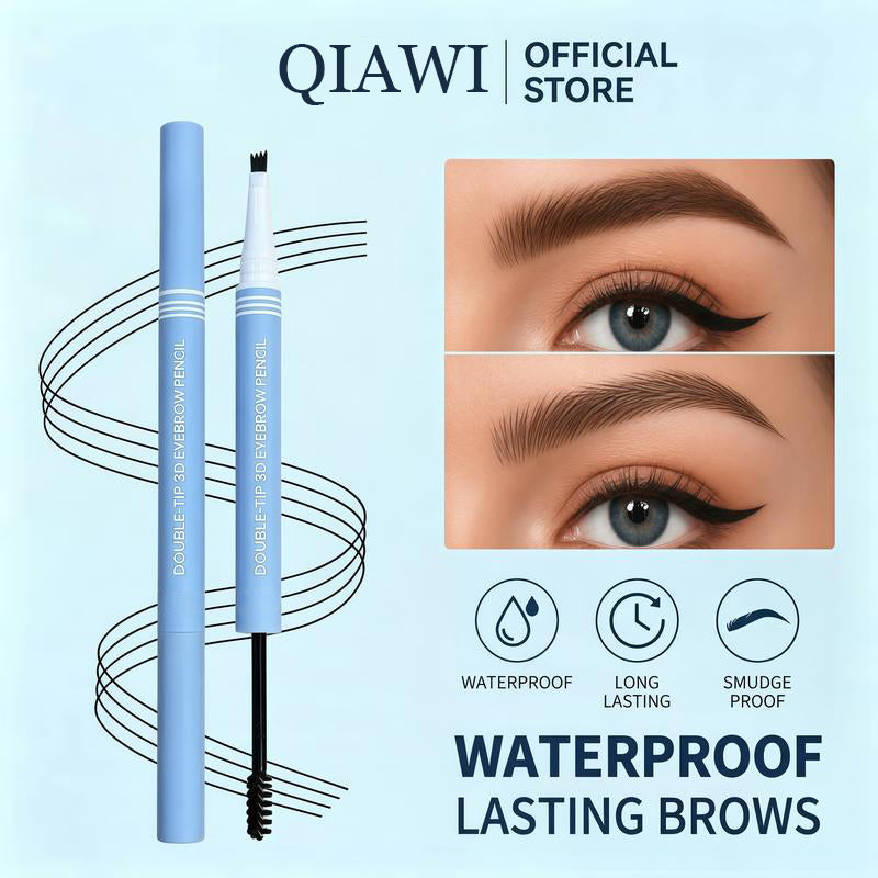 Waterproof 2-in-1 Micro-Fork Eyebrow Pen & Tinted Brow Gel 🔥