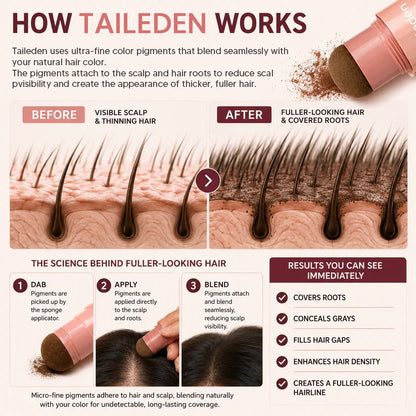 10-Second Hair Concealer Cover Grays • Fill Thin Areas • Perfect Your Hairline
