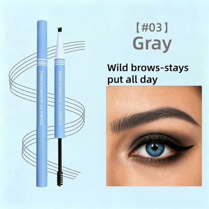 Waterproof 2-in-1 Micro-Fork Eyebrow Pen & Tinted Brow Gel 🔥