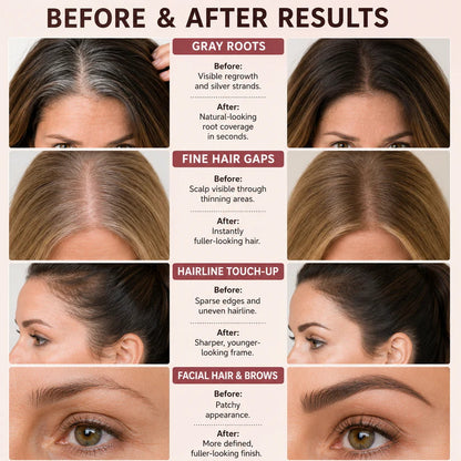 10-Second Hair Concealer Cover Grays • Fill Thin Areas • Perfect Your Hairline