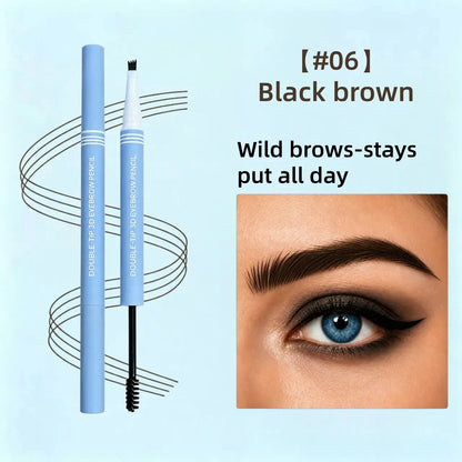 Waterproof 2-in-1 Micro-Fork Eyebrow Pen & Tinted Brow Gel 🔥