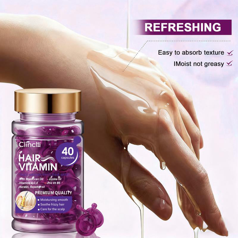 Violet Vitamin Hair Capsules with Argan Oil
