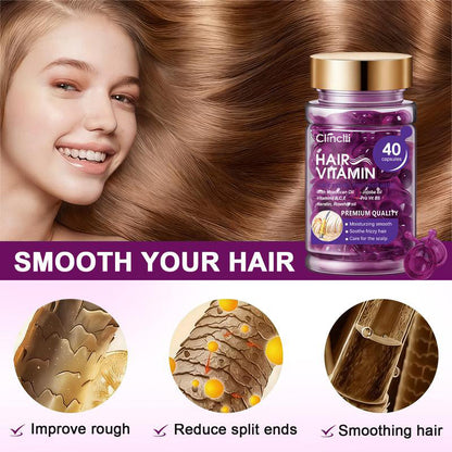 Violet Vitamin Hair Capsules with Argan Oil