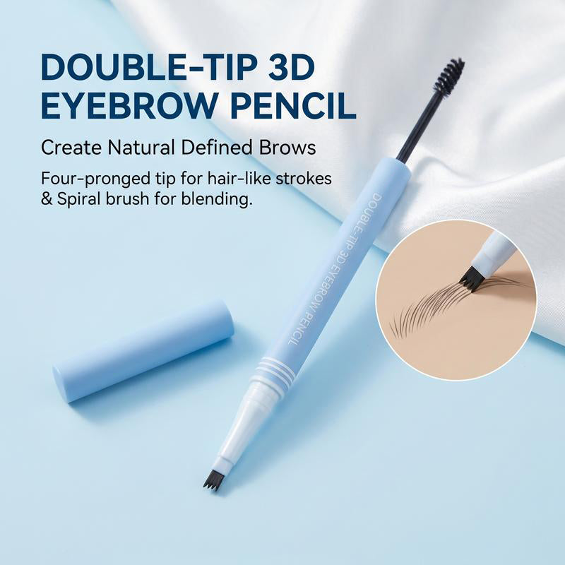 Waterproof 2-in-1 Micro-Fork Eyebrow Pen & Tinted Brow Gel 🔥