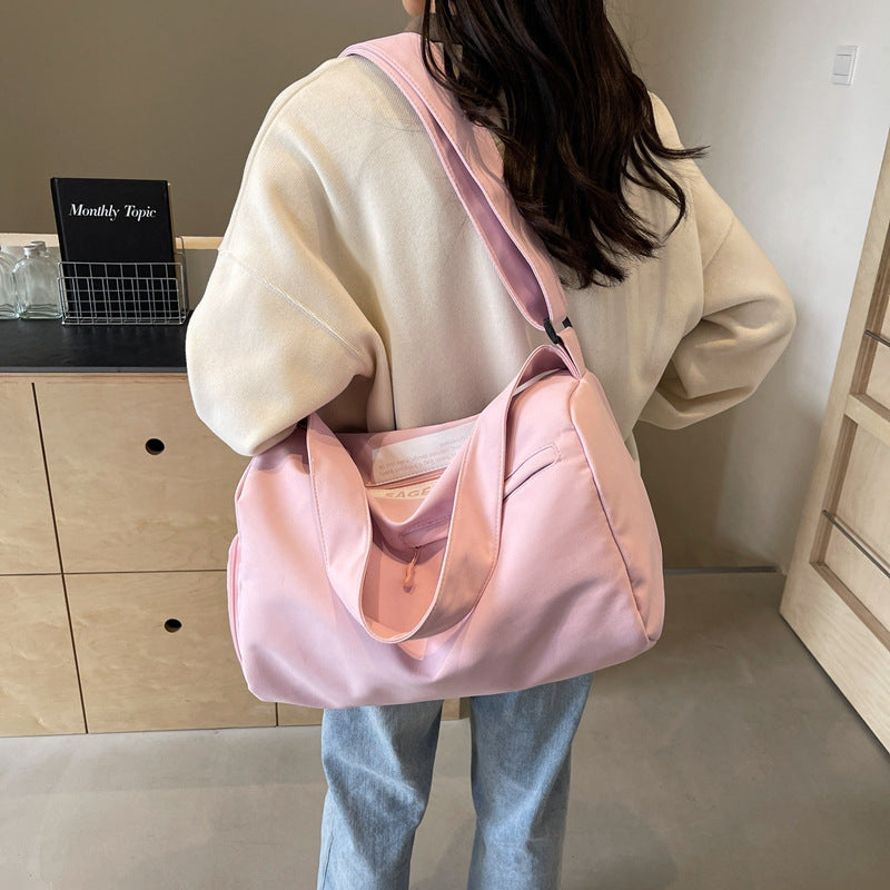 【dry and wet separation 】Women's shoulder bag- large capacity gym bag-travel bag