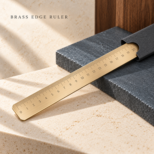 Brass Edge Ruler