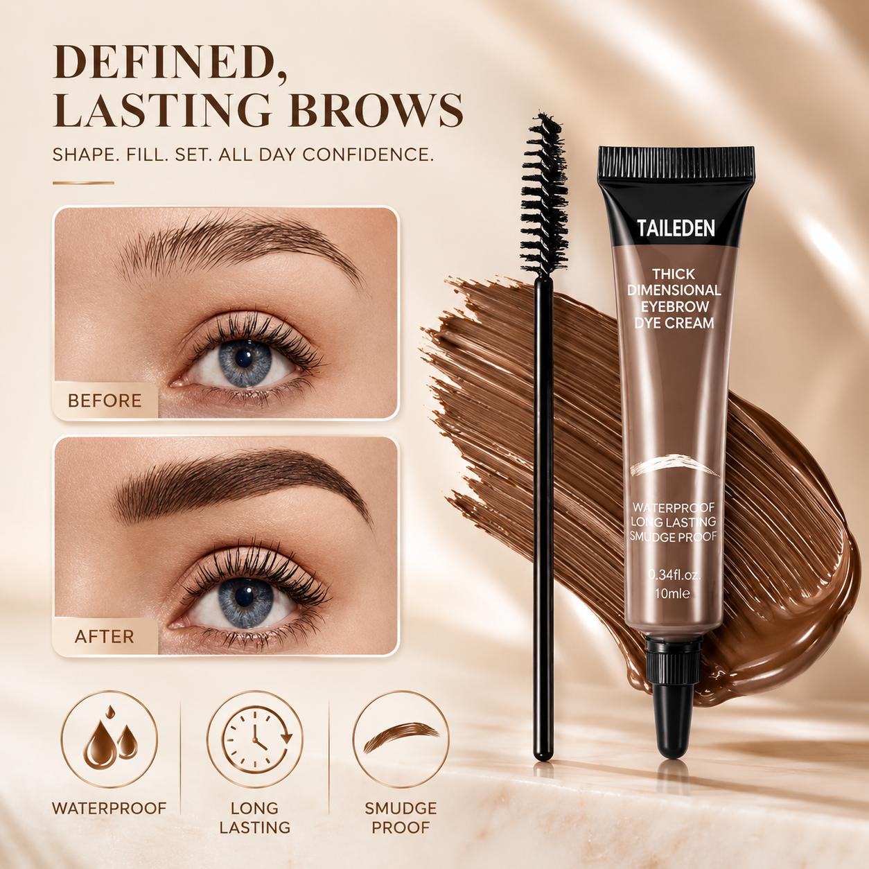 ⏳Last Day Buy 1 Get 1 Free ⭐ 24H Waterproof Brow Eyebrow Gel Tint 🔥