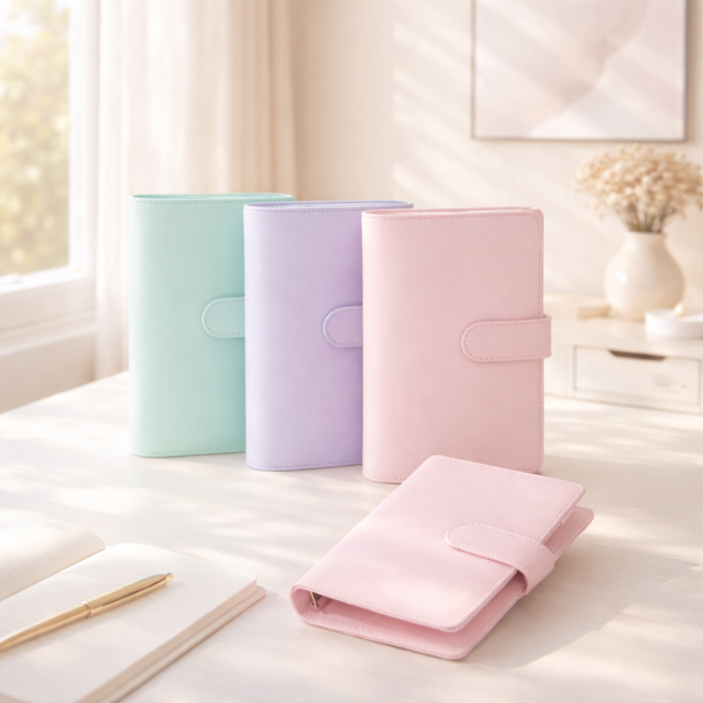 Macaron PU Binder Notebook