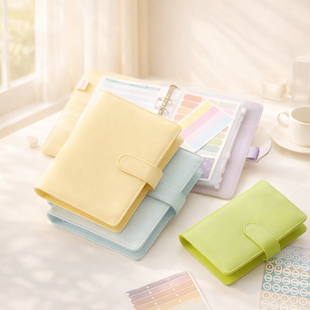 Macaron PU Binder Notebook