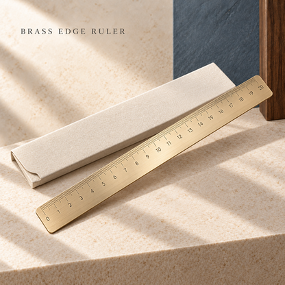 Brass Edge Ruler